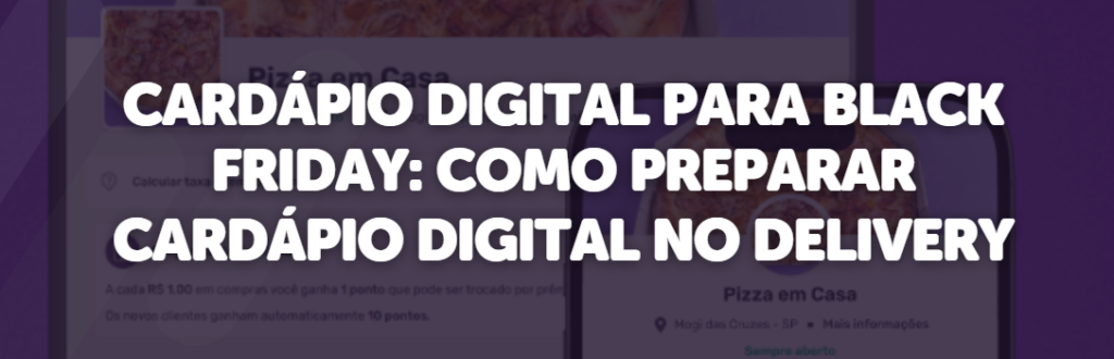 Cardápio Digital para Black Friday