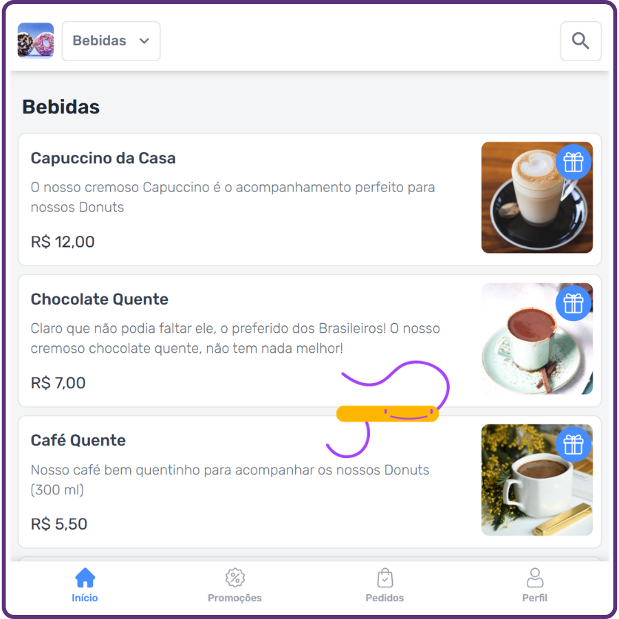 Cardápio Web - Cardápio Para Mesas